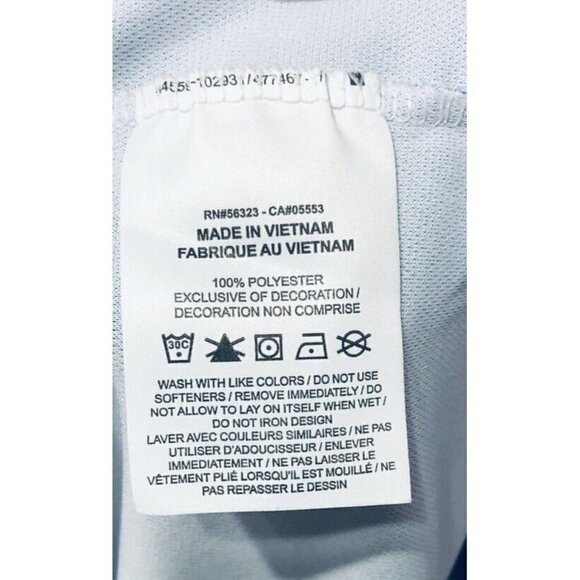 Nike Golf Mens Large Blue Athletic Polo Polyester Gulforest Country Club - Picture 5 of 5